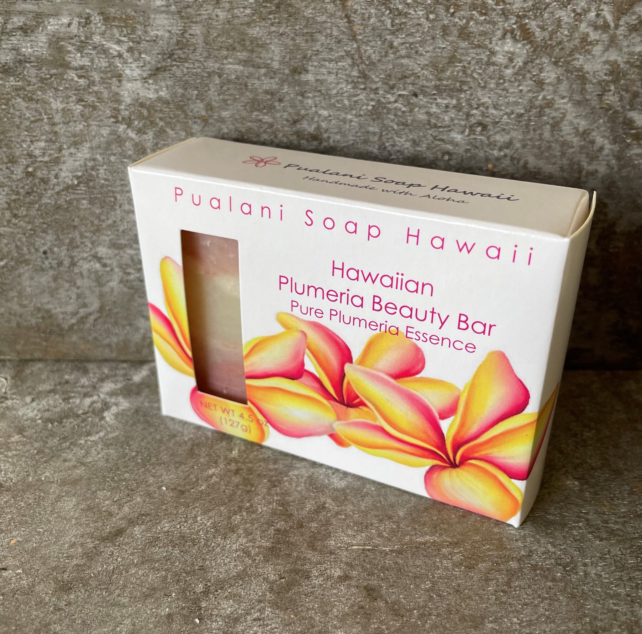 Hawaiian Plumeria Beauty Bar with Pure Plumeria Essence 4.5oz PUALANI SOAP HAWAII