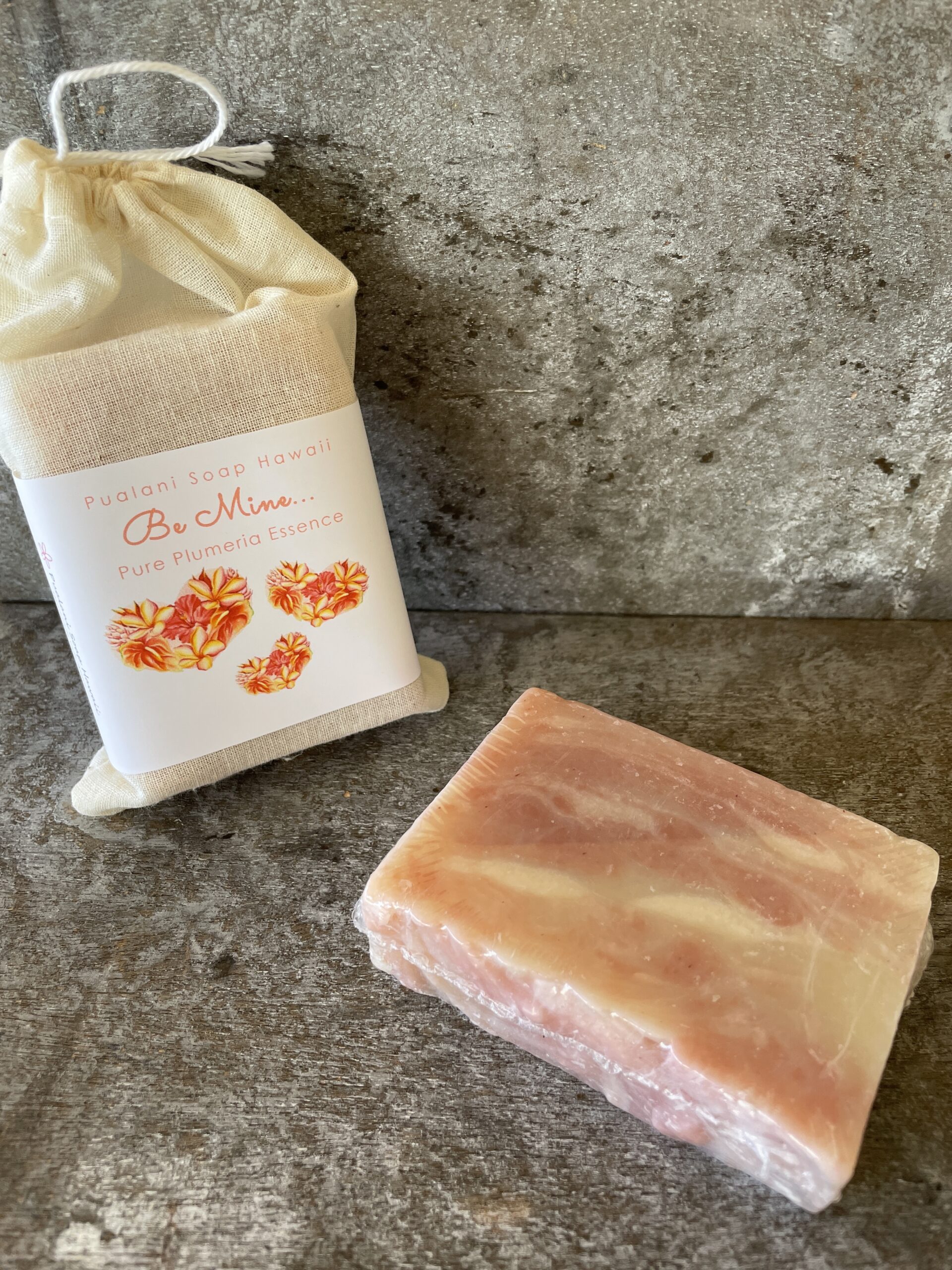 Be Mine… with Pure Plumeria Essence 2oz & 4oz PUALANI SOAP HAWAII