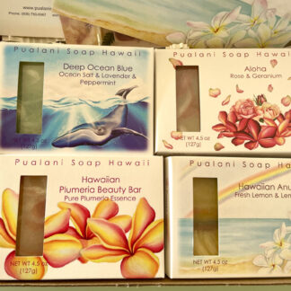 Pualani Soap Hawaii Pack of 2 Soap Gift Box with 4 Soap Bars in each box (Ship to Japan pack)
