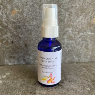 Hyaluronic Acid Facial Serum 1oz Pure Plumeria Hydrating & Soothing for All Skin Types