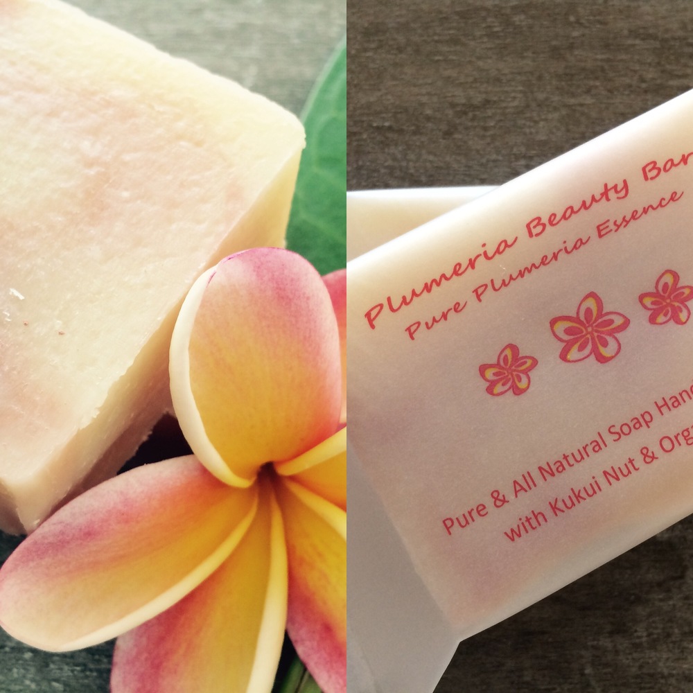 Hawaiian Plumeria Beauty Bar with Pure Plumeria Essence 4oz PUALANI SOAP HAWAII