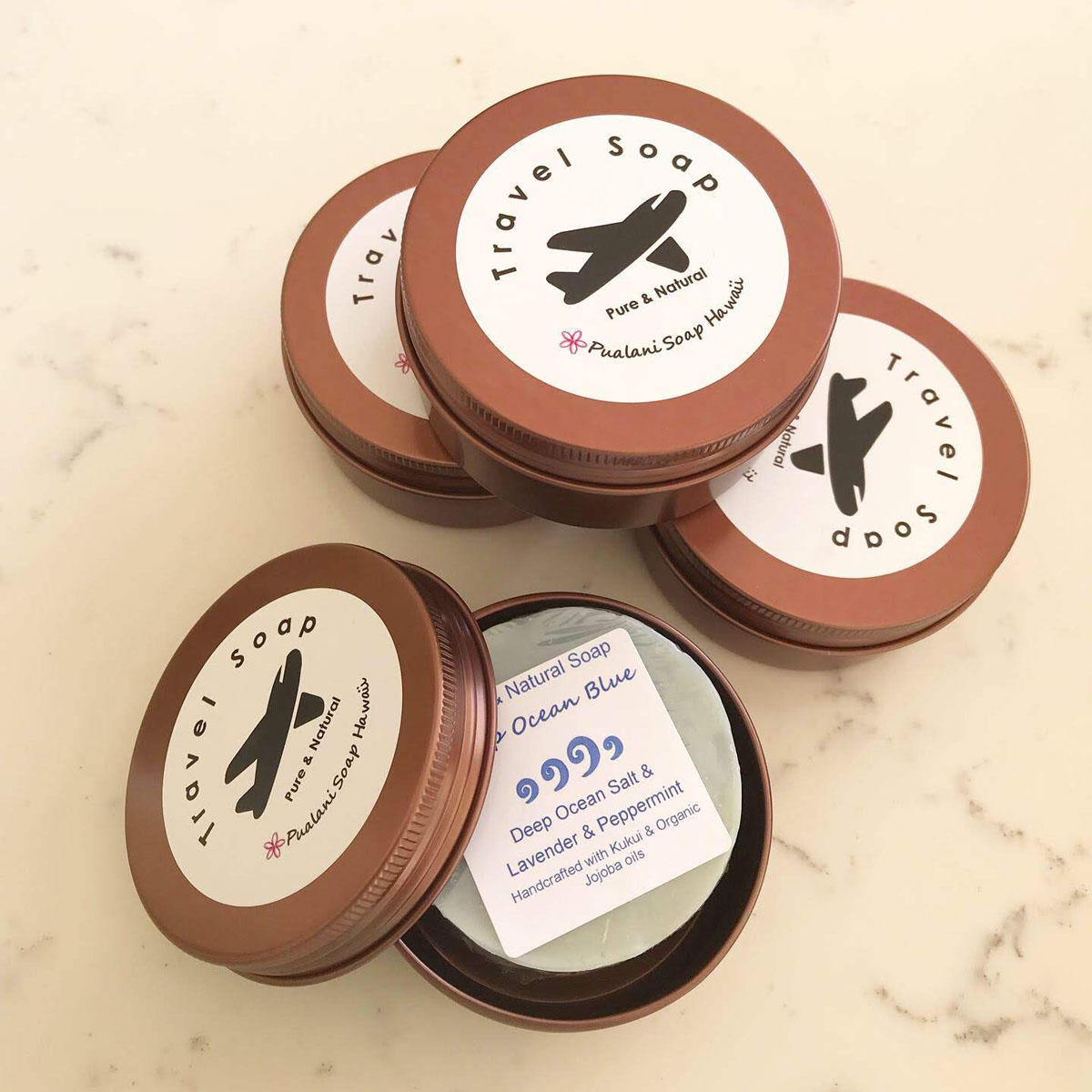 Portable & Travel Soap in Tin 2.5oz PUALANI SOAP HAWAII